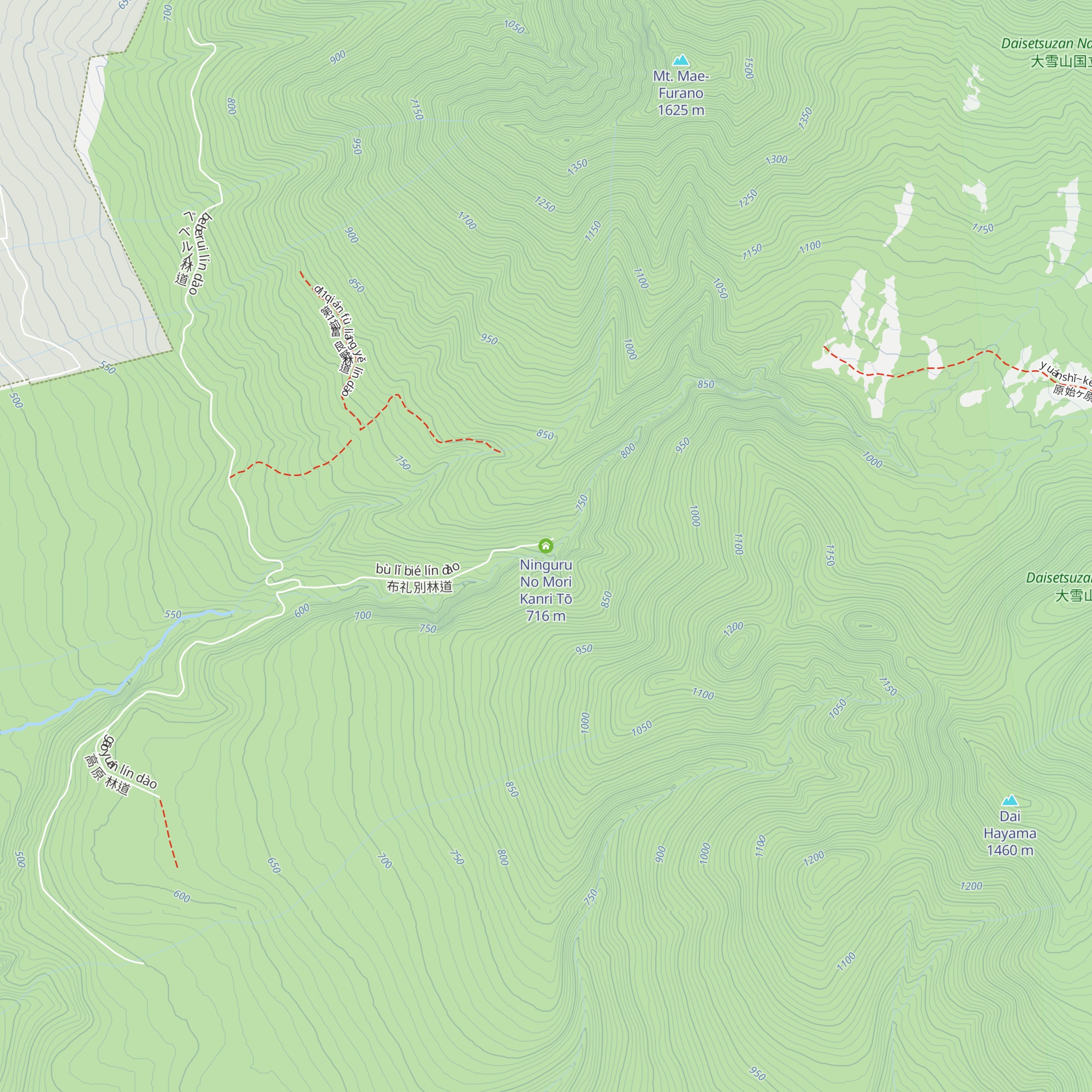 Ninguru No Mori Kanri Tō map