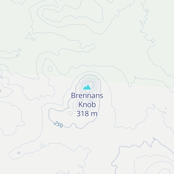 Map of Brennans Knob