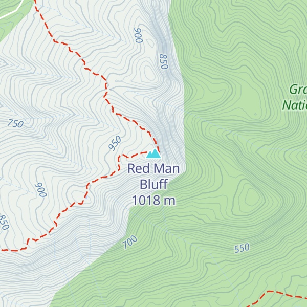Map of Red Man Bluff