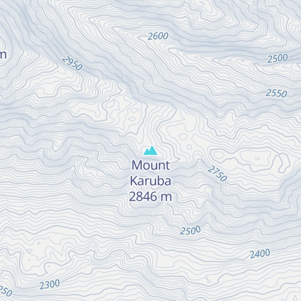 Map of Mount Karuba