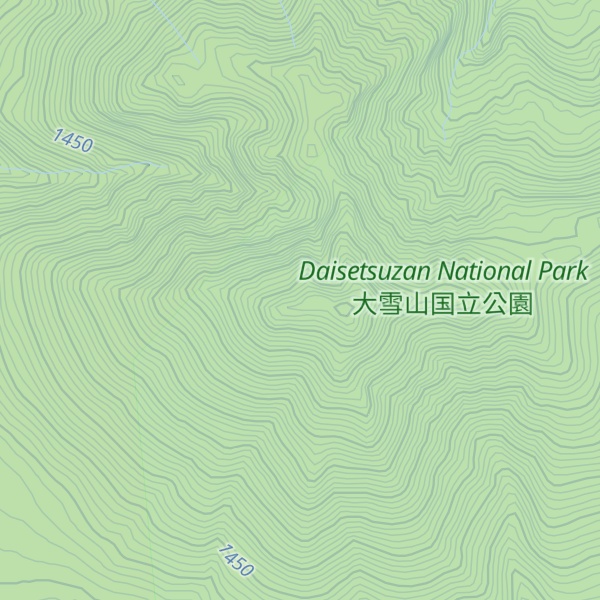 Map of Mt.Furano