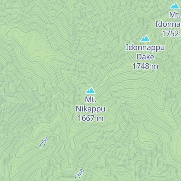 Map of Mt. Nikappu