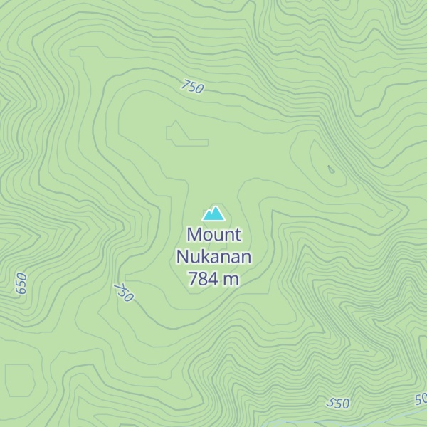 Map of Mount Nukanan