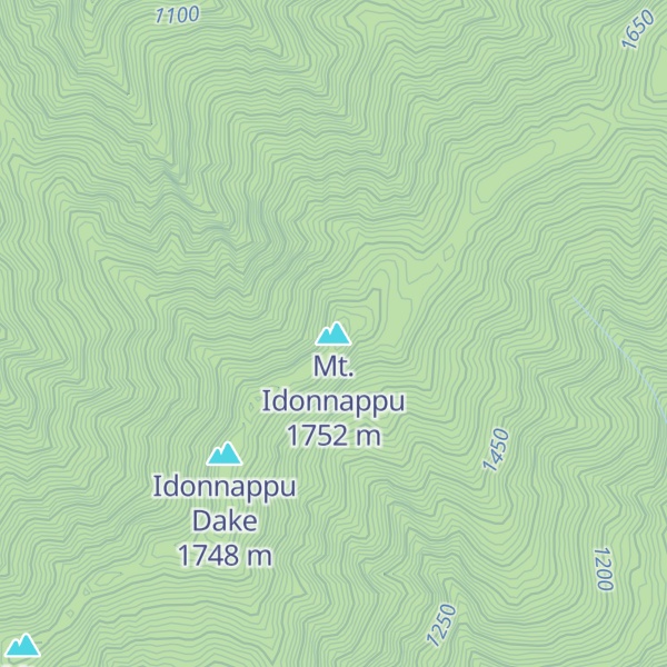 Map of Mt. Idonnappu
