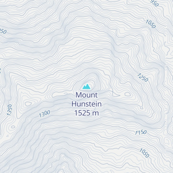 Map of Mount Hunstein