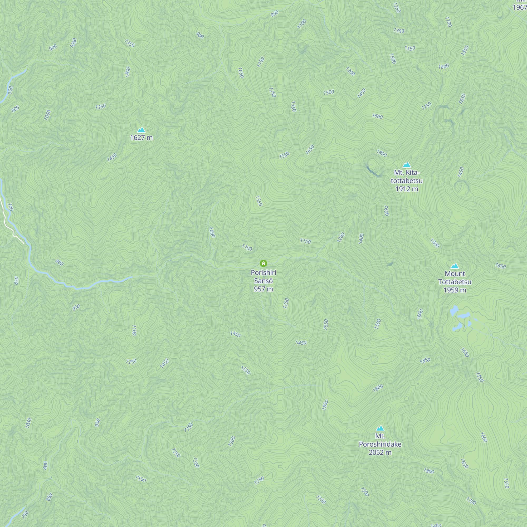 Porishiri Sansō map