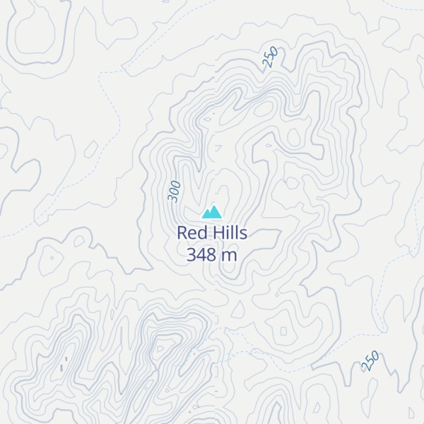 Map of Red Hills