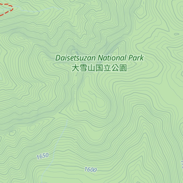 Map of Mt. Kami-Furano