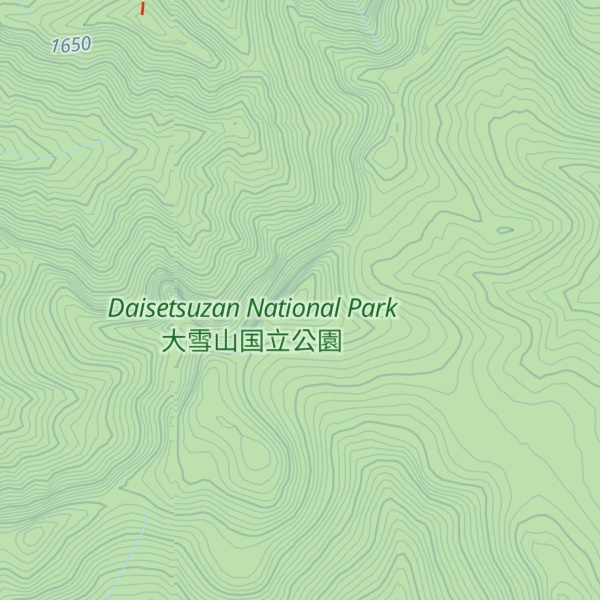 Map of Mt. Kami-Horokamettoku