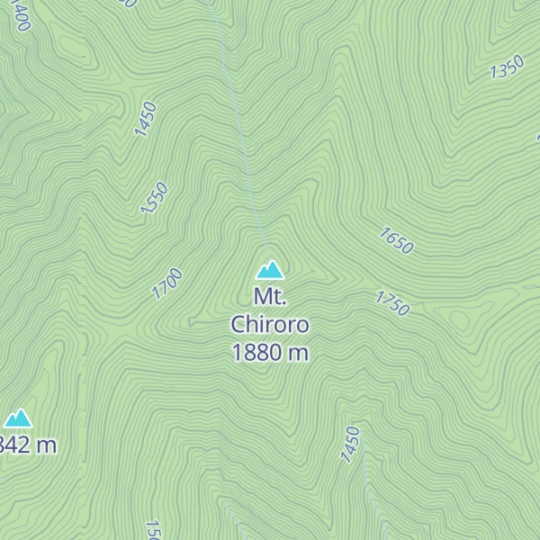 Map of Mt. Chiroro