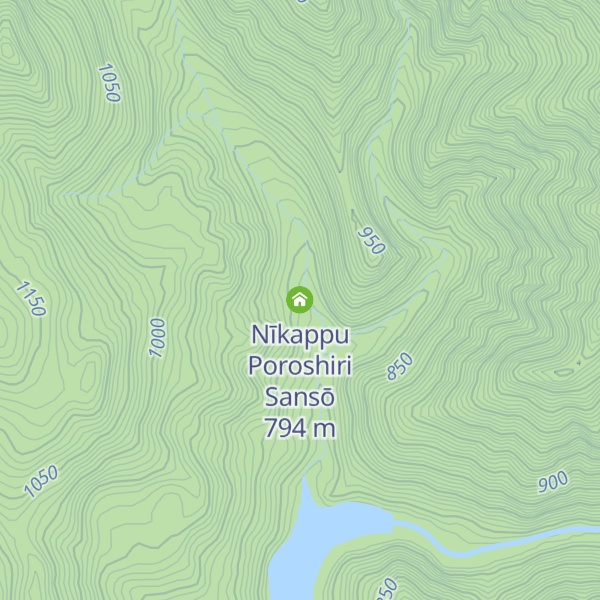 Map of Nīkappu Poroshiri Sansō