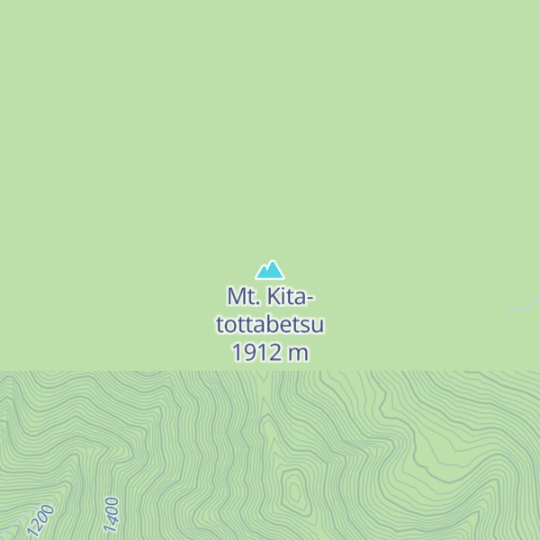 Map of Mt. Kita-tottabetsu
