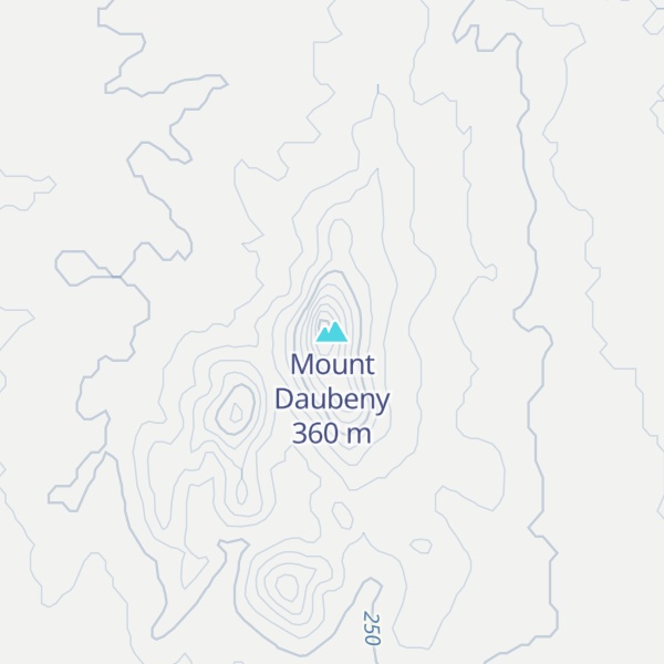 Map of Mount Daubeny