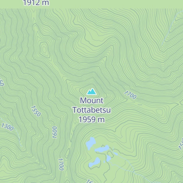 Map of Mount Tottabetsu