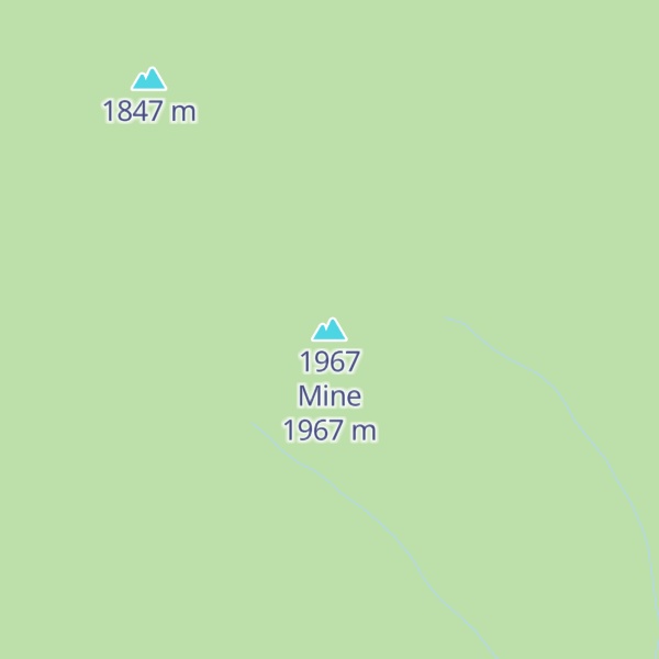 Map of 1967 Mine