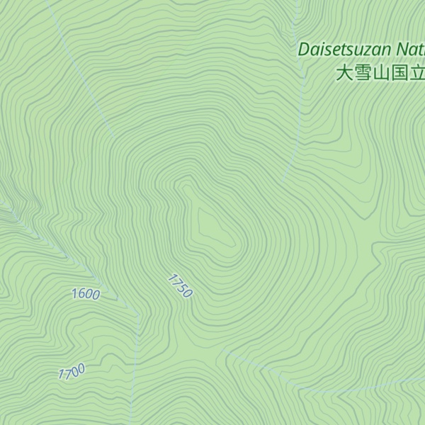 Map of Mt.Biei-Fuji