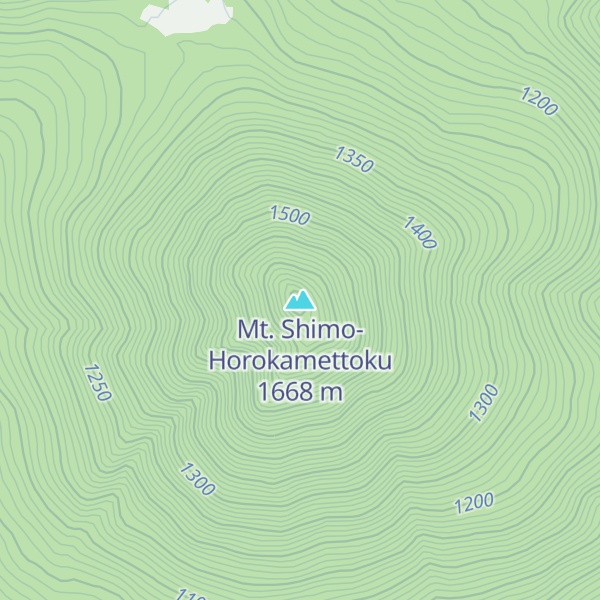 Map of Mt. Shimo-Horokamettoku