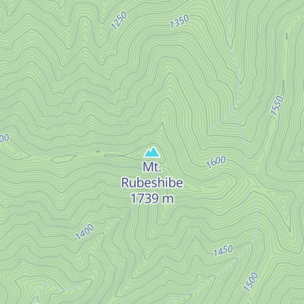 Map of Mt. Rubeshibe