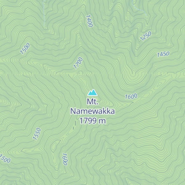 Map of Mt. Namewakka