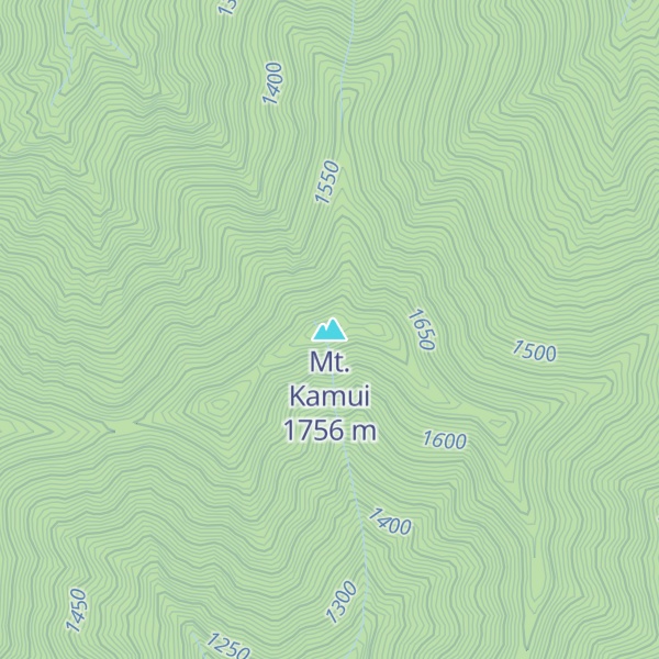 Map of Mt. Kamui