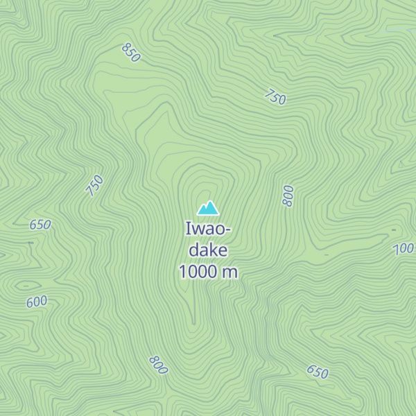Map of Iwao-dake