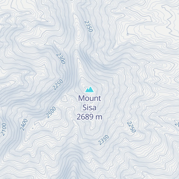 Map of Mount Sisa