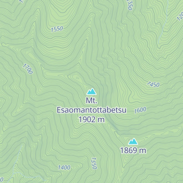 Map of Mt. Esaomantottabetsu