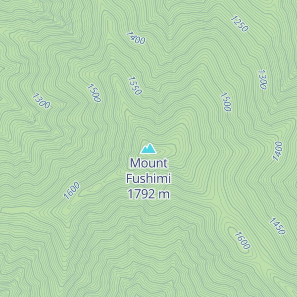 Map of Mount Fushimi