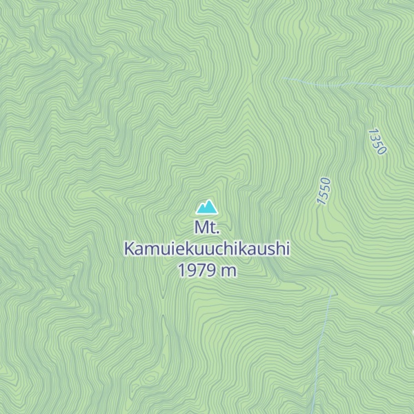 Map of Mt. Kamuiekuuchikaushi