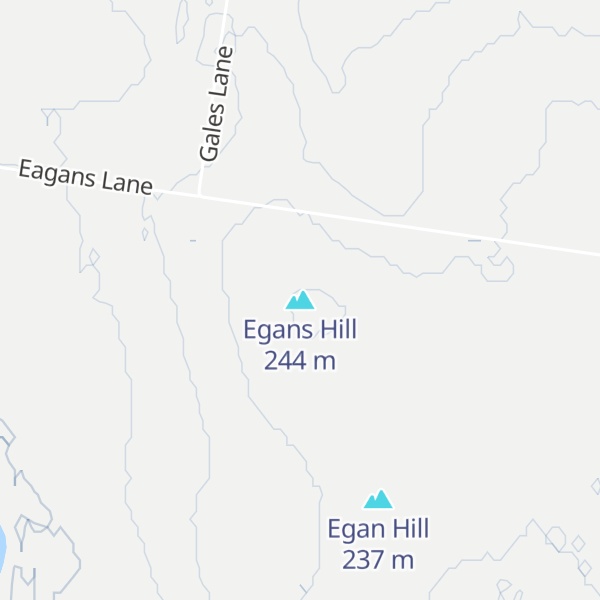 Map of Egans Hill