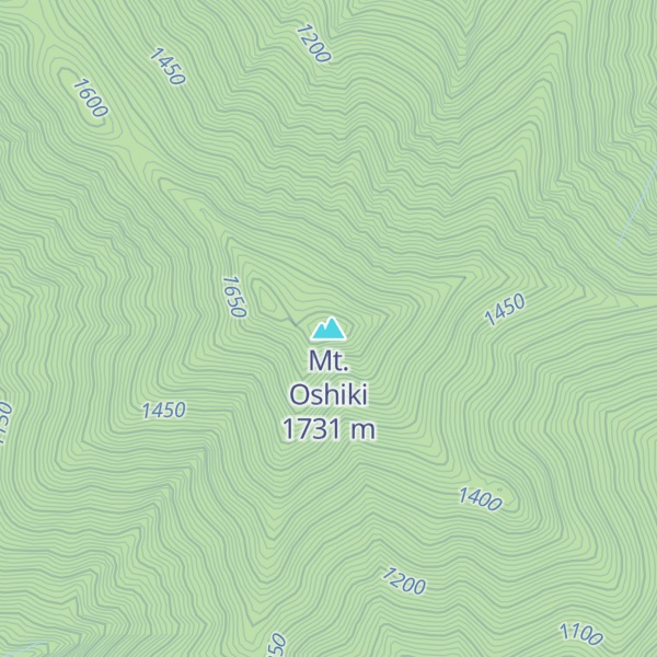 Map of Mt. Oshiki