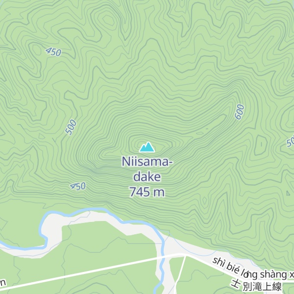 Map of Niisama-dake