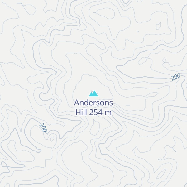 Map of Andersons Hill