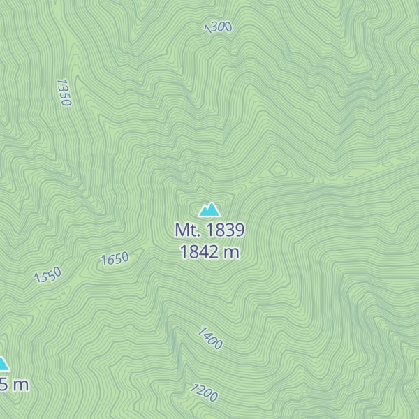 Map of Mt. 1839