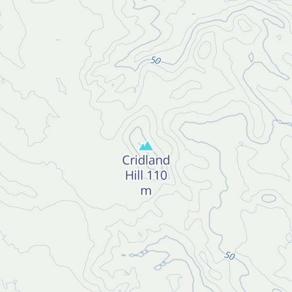 Map of Cridland Hill