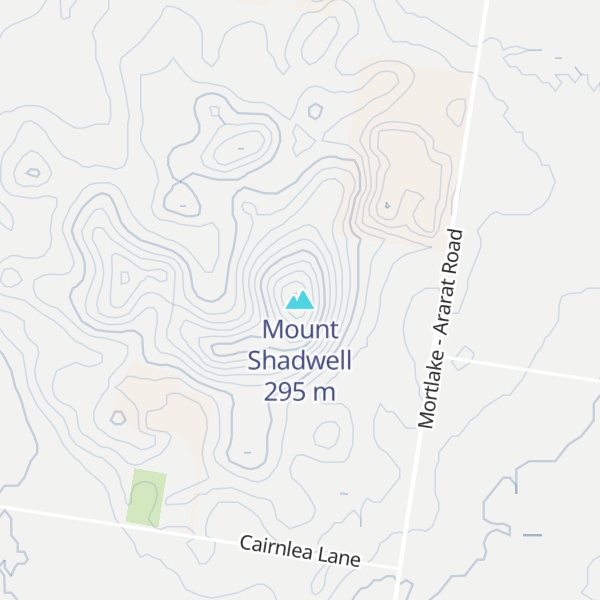 Map of Mount Shadwell