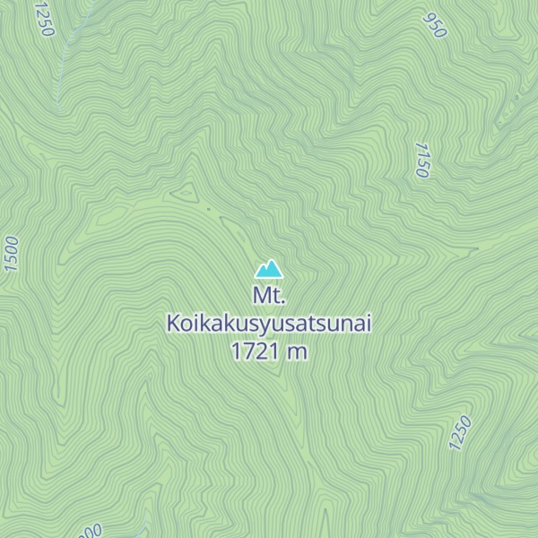 Map of Mt. Koikakusyusatsunai