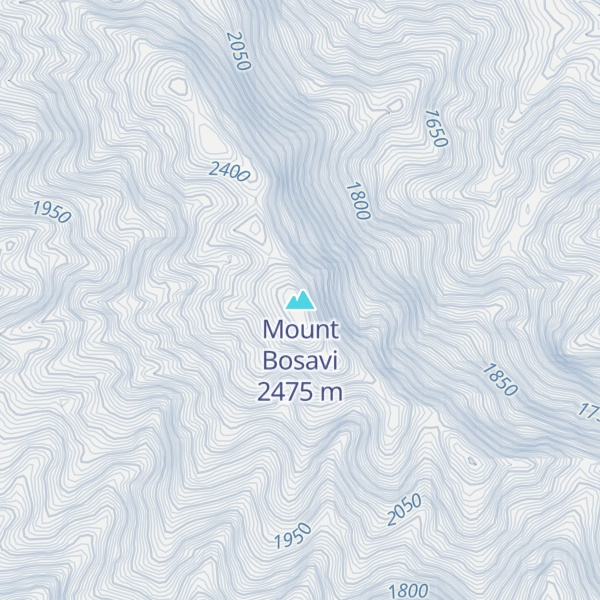 Map of Mount Bosavi