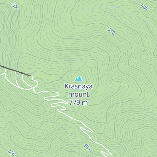 Map of Krasnaya mount