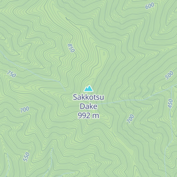 Map of Sakkotsu Dake