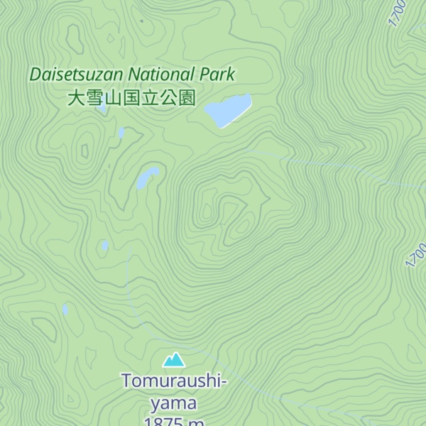 Map of Mt. Tomuraushi