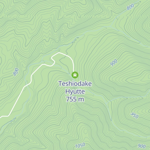 Map of Teshiodake Hyutte