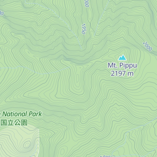 Map of Mt. Antaroma