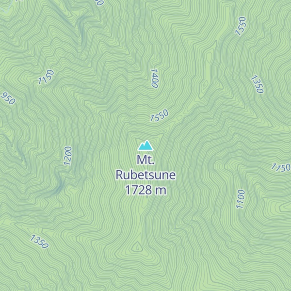 Map of Mt. Rubetsune