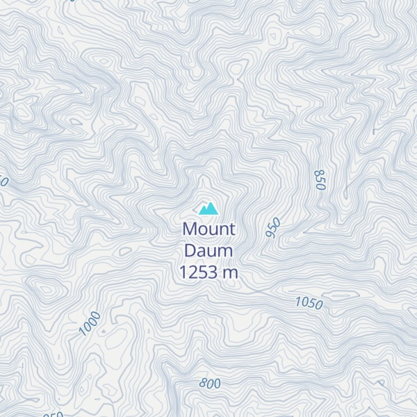 Map of Mount Daum
