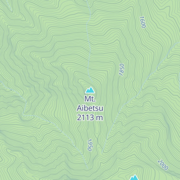 Map of Mt. Aibetsu