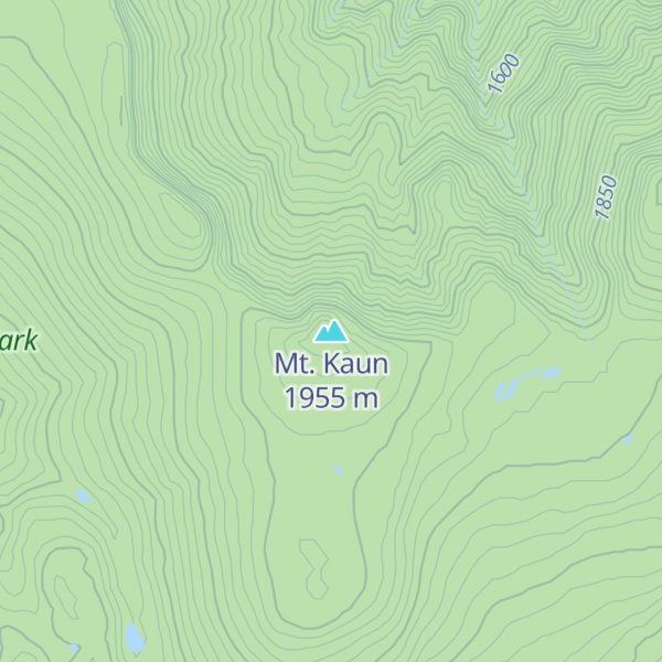 Map of Mt. Kaun