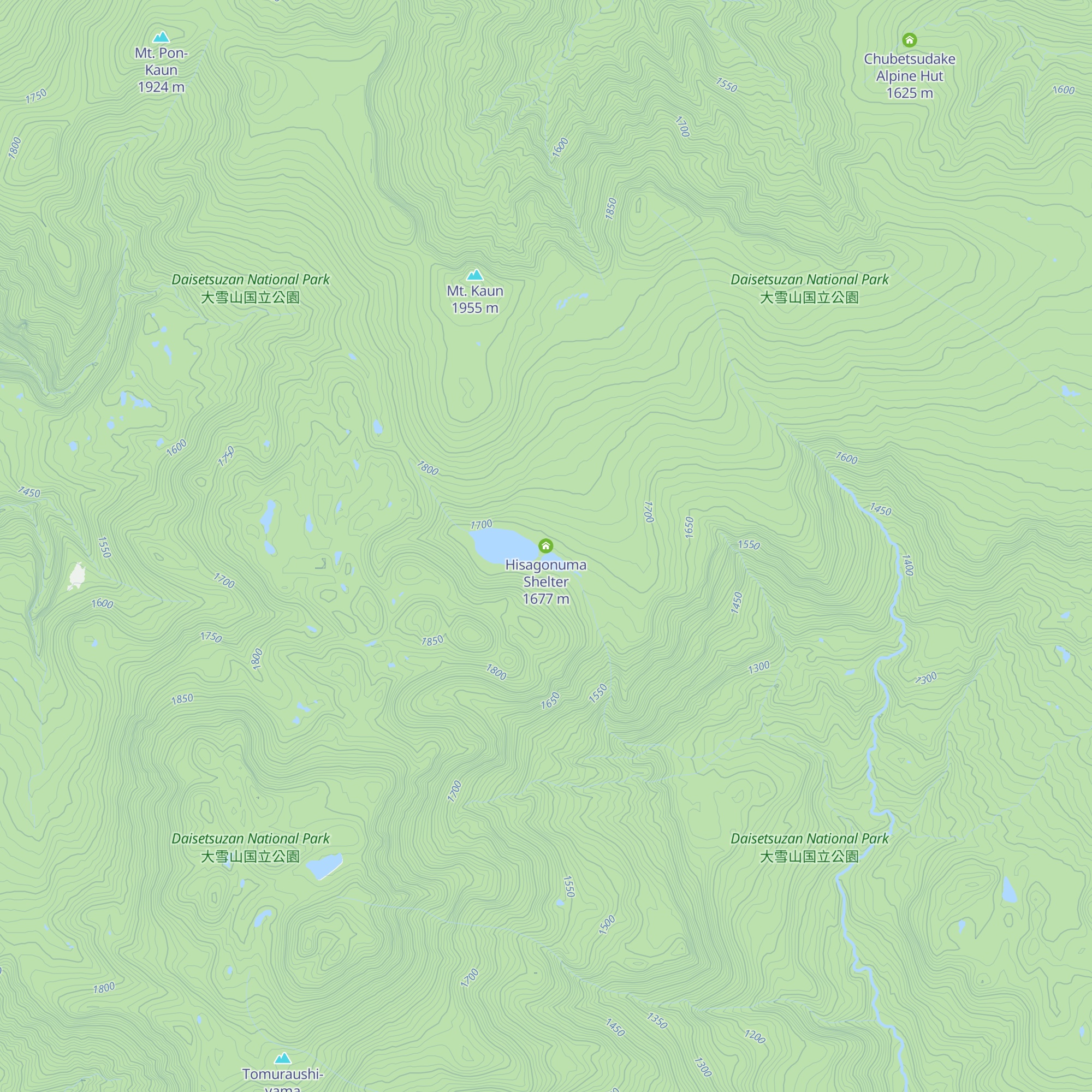 Hisagonuma Shelter map