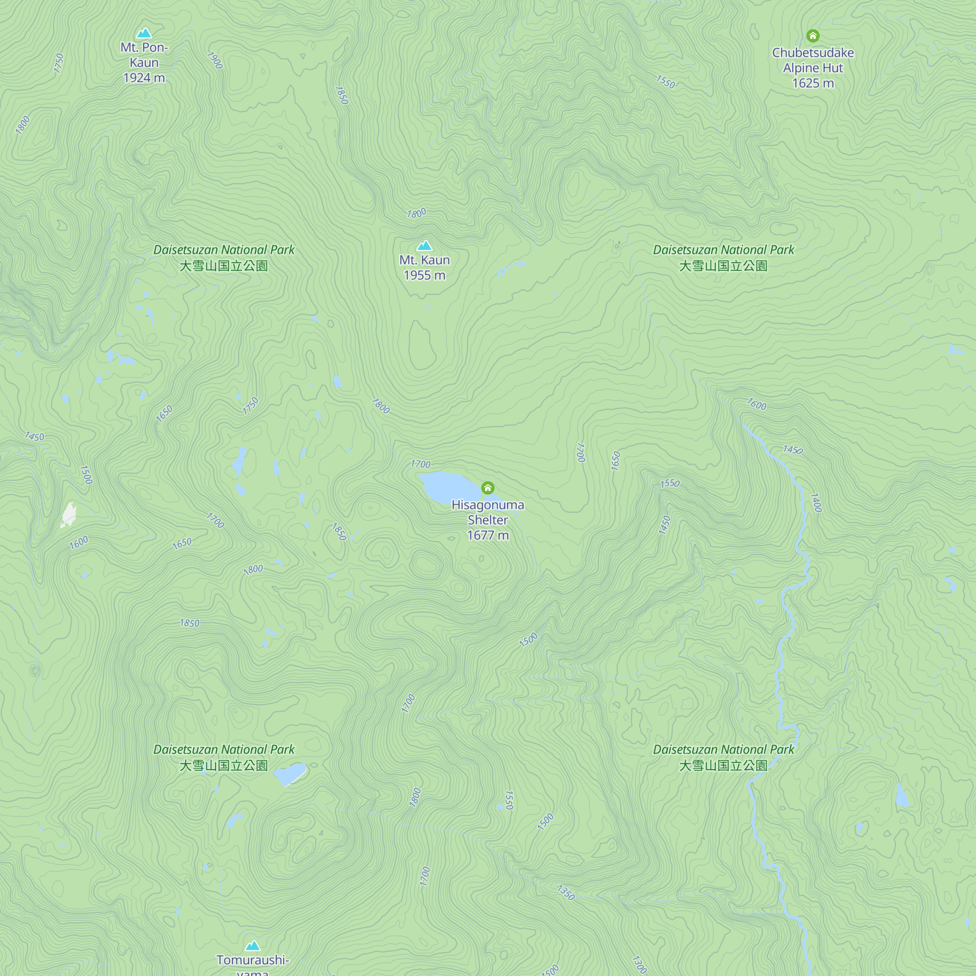 Hisagonuma Shelter map