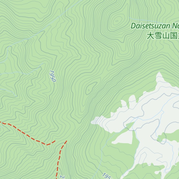 Map of Mt. Nakadake